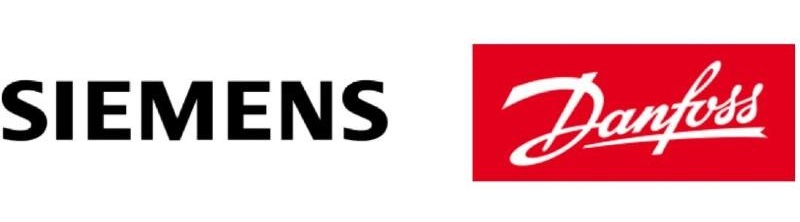 Logo danfoss MAGFLO e SIEMENS